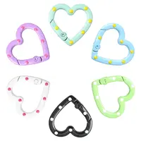 10Pcs Spray Painted Alloy Spring Gate Rings