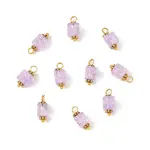 10Pcs Crackle Glass Pendants