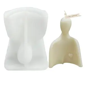 DIY Father's Love Candle Silicone Bust Statue Molds