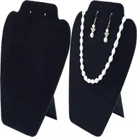 Flocked Cloth with Paperboard Jewelry Display Stands
