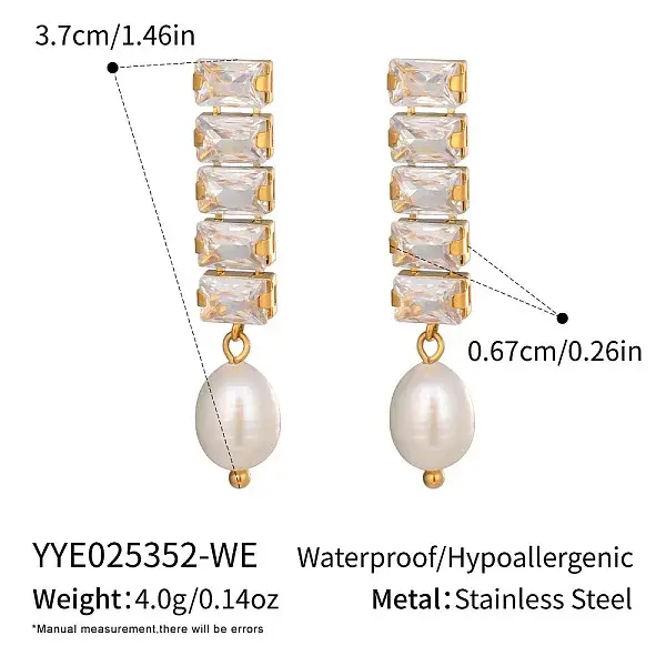 304 Stainless Steel Oval Stud Earrings