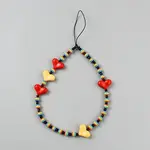 Acrylic Heart Mobile Straps