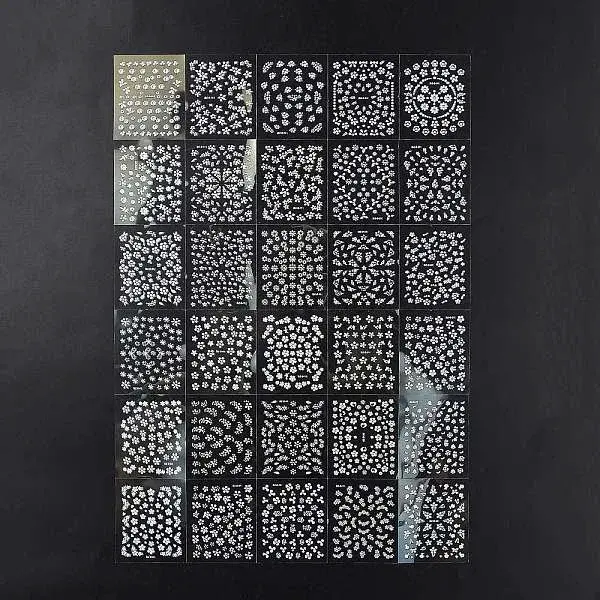 30 Sheets PVC Nail Art Stickers