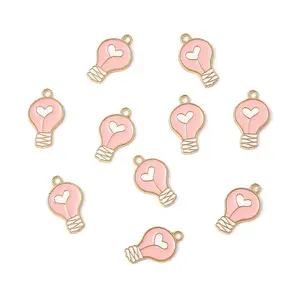 10Pcs Alloy Enamel Pendants