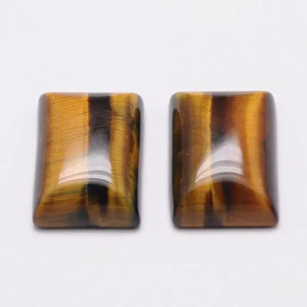 Rectangle Natural Tiger Eye Cabochons