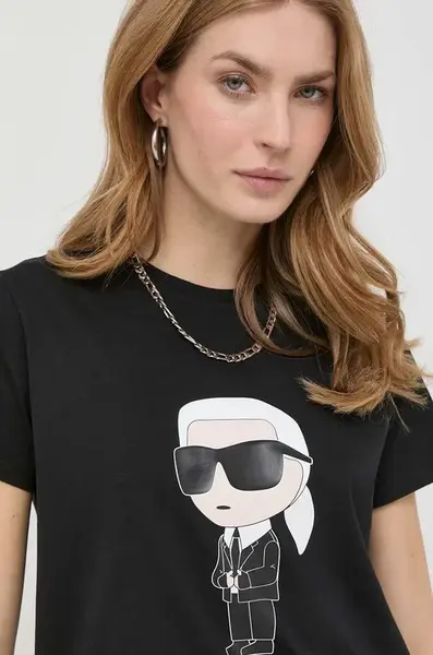 Bavlněné tričko Karl Lagerfeld
