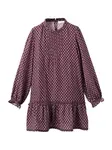 MANGO KIDS Šaty 'Carmela'  bordová / biela