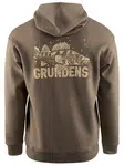 Grundéns mikina king of the lakes hoodie otter heater - l