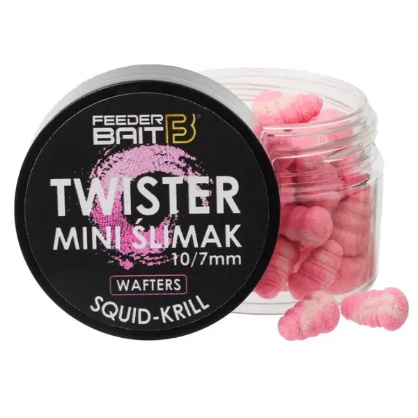 Feederbait twister mini šlimak wafters 10/7 mm 25 ml - krill & squid