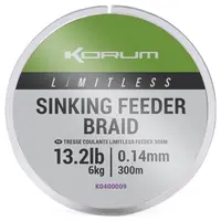 Korum splétaná šňůra limitless sinking feeder braid 300 m - 0,16 mm 7 kg