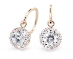 Cutie Jewellery Krásné dětské náušnice z růžového zlata C2745-10-X-4 bílá