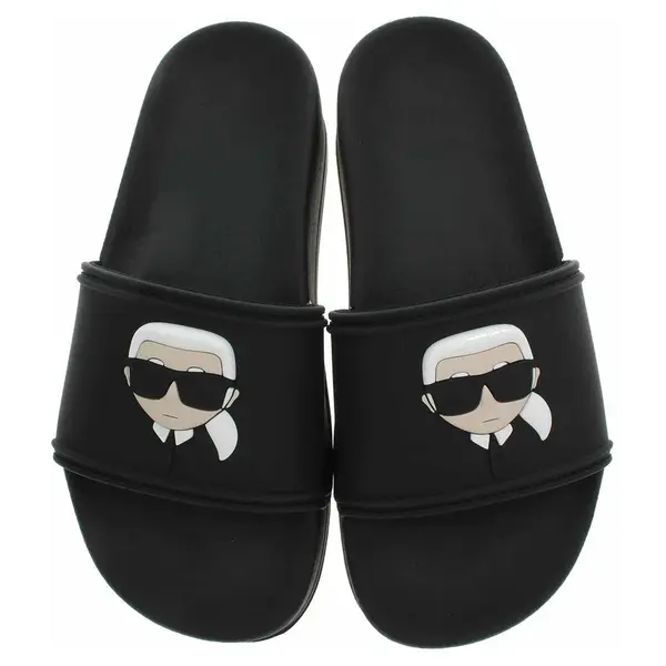 Karl Lagerfeld dámské plážové KL80805A V00 Black Rubber 40