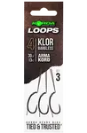 Korda hotové montáže loop rigs klor barbless - háček 4 nosnost 30 lb
