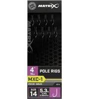 Matrix návazec mxc-1 pole rig barbless 10 cm - size 14 0,165 mm