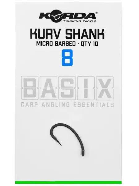 Korda háčky basix kurv shank micro barbed - 8
