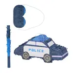 Relaxdays PINATA Modrá policejní auto 3dílná-sada