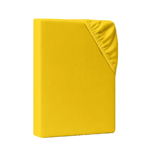 AM Qualitätsmatratzen PROSTĚRADLO s elastickým lemem 135/190/25 cm žluté