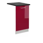 Vicco ČELNÍ PANEL MYČKY R-Line Červená vysoký lesk 45 cm , PD Antracit