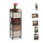 Relaxdays KOMODA dřevodekor krémová MDF 99,5 cm