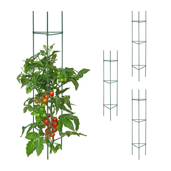 Relaxdays OPORA Zelená 4dílná-sada ocel 150 cm