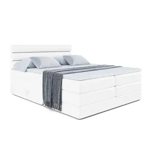 ALTDECOR POSTEL boxspring CELESTIA KING – 140x200 – H3/H4 – vysoce lesklá bílá