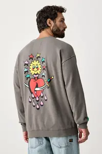 Hurley  oversize mikina pánska bavlnená Etam Sun