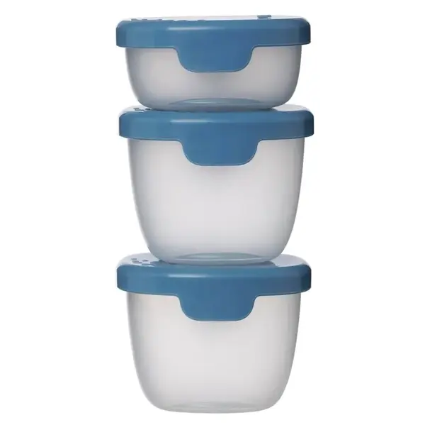 B.BOX Súprava modrých krabičiek Snack tubs 3 kusy