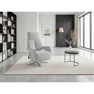 Sit & More RELAXAČNÍ KŘESLO, textil, barvy stříbra