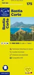 IGN 175s. Bastia Corte 1:100 000