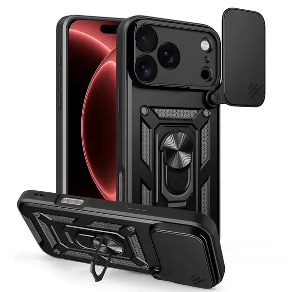 Techsuit CamShield, iPhone 17 Pro / 18 Pro, černý