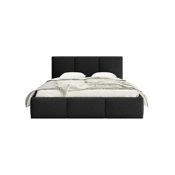 Fedve POLSTROVACÍ POSTEL FONDI SLIM 140x200 cm, Černá
