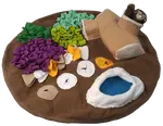 Čmuchací podložka Epic Pet Sniff mat kruh s veverkou 70cm
