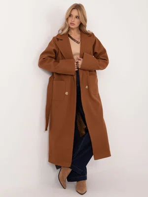 Coat LK-PL-509786.99 - light brown