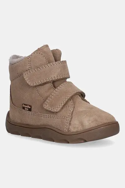Froddo  boty zimní dětské semišové ZERU TEX FURRY BAREFOOT