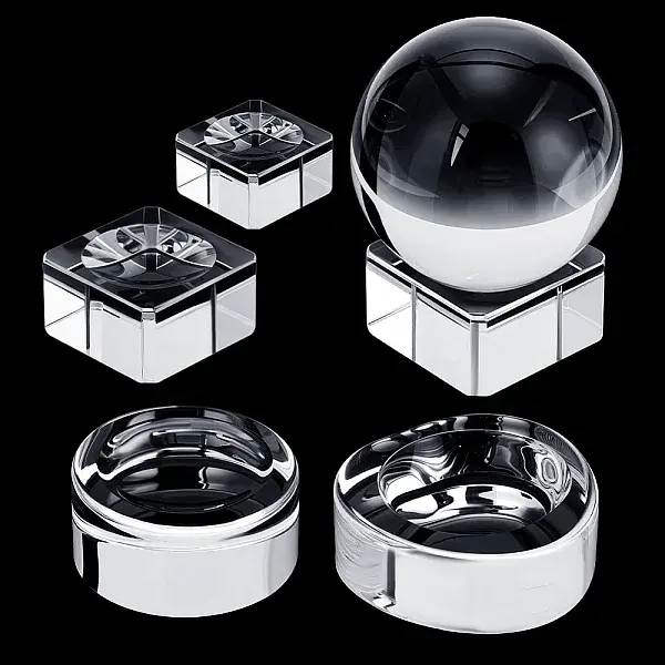 5Pcs 5 Styles Glass Crystal Ball Holder