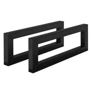 ML-DESIGN SADA 2 ks nástěnných konzol pro umyvadlo 450 x 150 mm, černá, ocel