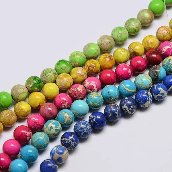 Natural Imperial Jasper Beads Strands