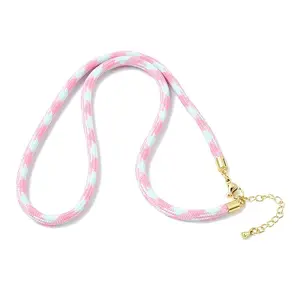 Ployester Core-Wrapped Round Cord Necklace Making