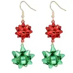 Christmas Theme Alloy Plastic Dangle Earrings