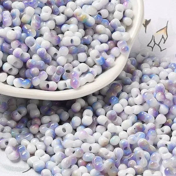 Two Tone Baking Paint Glass Seed Beads