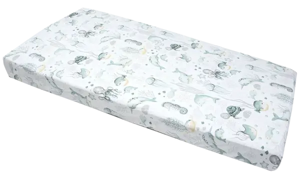 Medi Partners Fitted sheet for bed 120x60 – cotton – Ocean