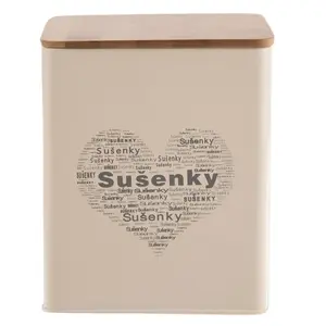 Plechová dóza SRDCE na sušenky