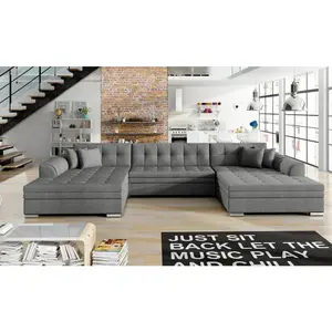 MID.YOU SEDACÍ SOUPRAVA, textil, šedá