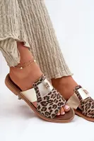 Elegantní Sandály Z Přírodní Kůže Na Ploché Podpatky Zazoo