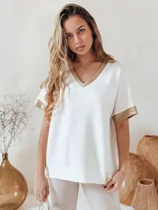 Dámská oversize halenka SHINE LOVE bílá