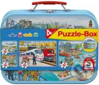 Doprava 4v1 (Puzzle v plechovém kufříku) - puzzle z kategorie 15 - 60 dílků