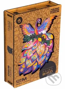 Páv M (Unidragon drevené puzzle) - puzzle z kategorie Zvířata