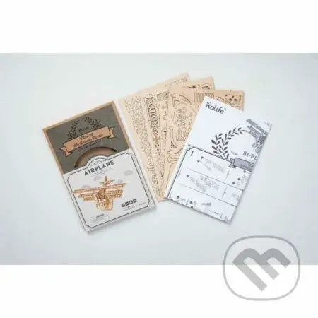 Letadlo (Drevrné 3D puzzle) - puzzle z kategorie 60 - 300 dílků