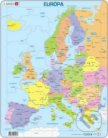Európa (A8) - puzzle z kategorie 15 - 60 dílků