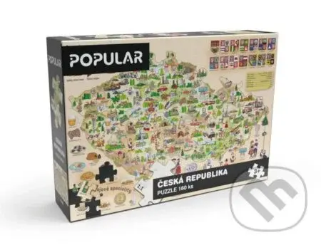 Mapa České republiky - puzzle z kategorie Naučné puzzle